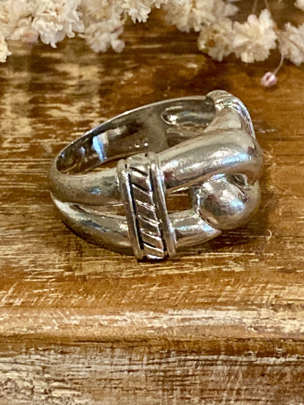 Sterling Silver 925 Knot Statement Ring - Women’s Jewelry - Size 8.5 - Picture 3 of 16
